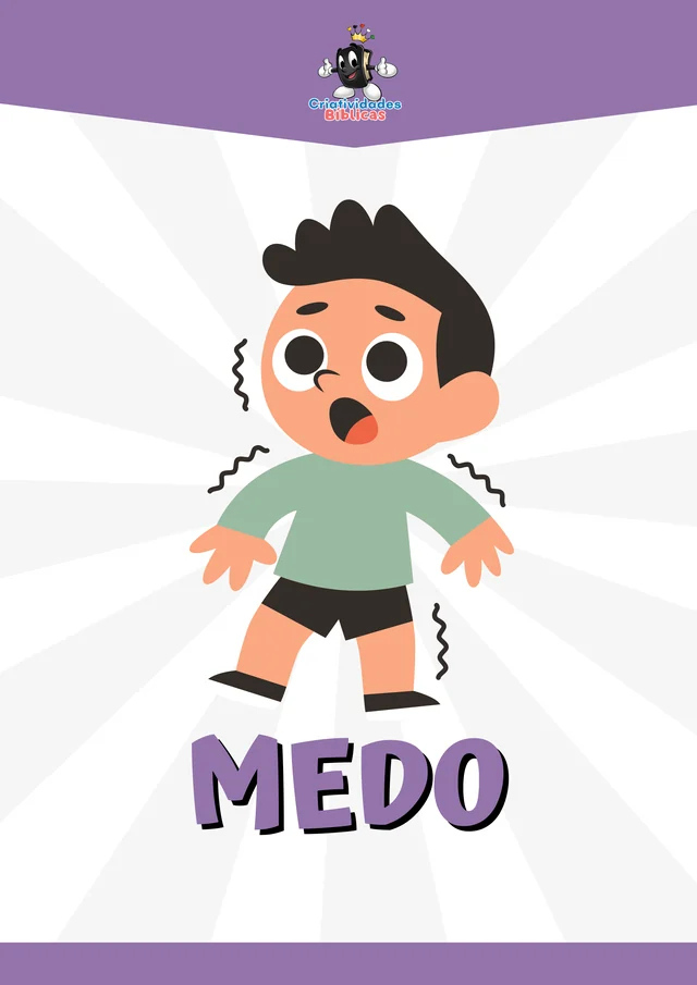 Card da emoção medo