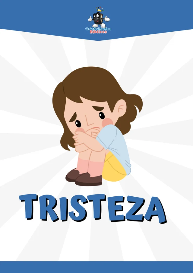 Card da emoção tristeza